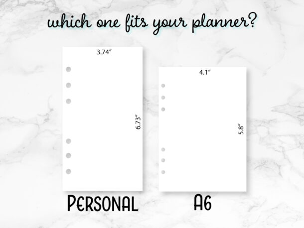 Why won’t CGP A6 inserts fit my planner?