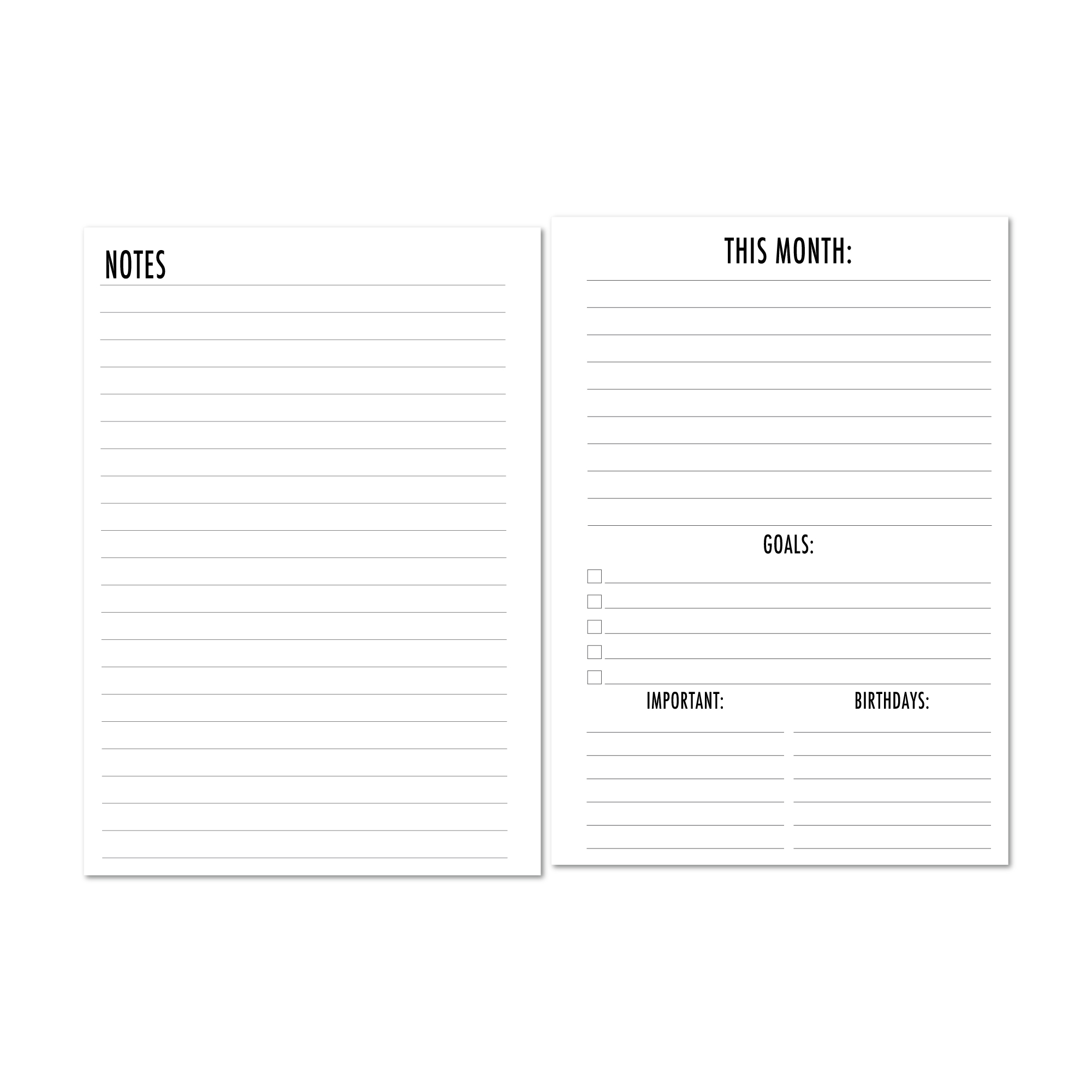 This Month and Notes
