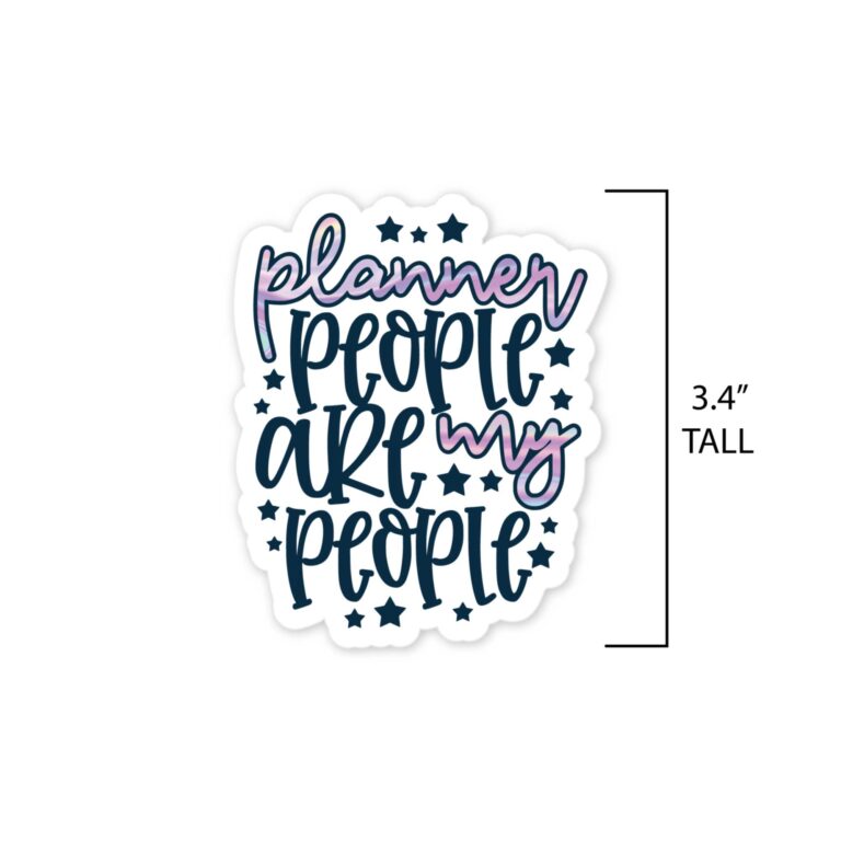 Planner People are My People die-cut