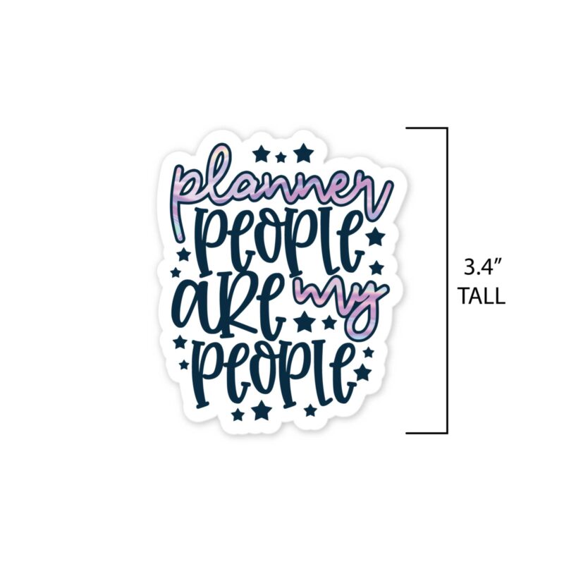 Planner People are My People die-cut