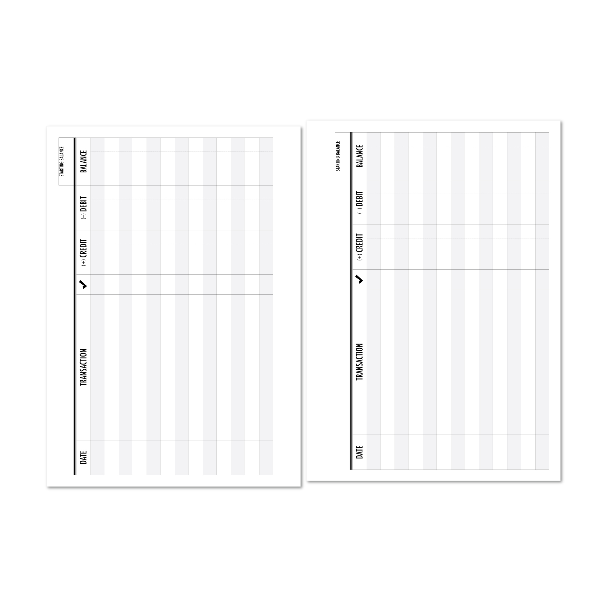 checkbook registers for planners