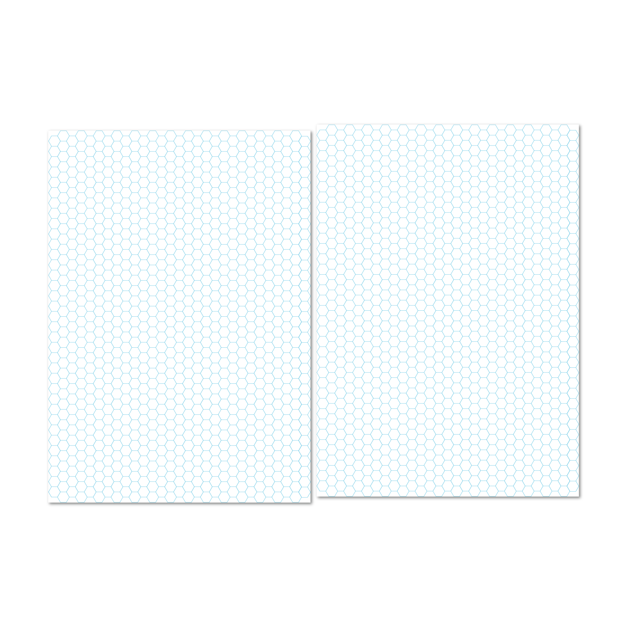 Hexagon Grid Planner Insert with full-page hex layout
