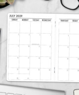 Jungle Love Month on 2 Pages Notebook Refill - Image 5