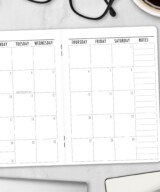 Jungle Love Month on 2 Pages Notebook Refill - Image 4