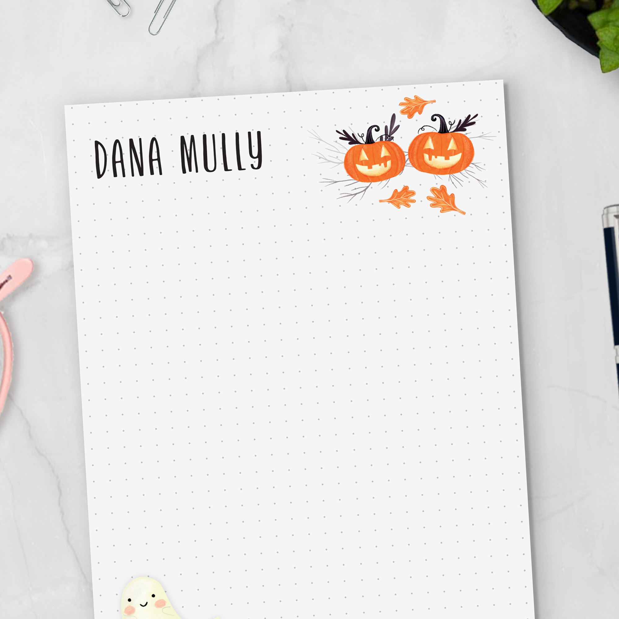 All Hallows Eve Personalized Notepad - Image 5