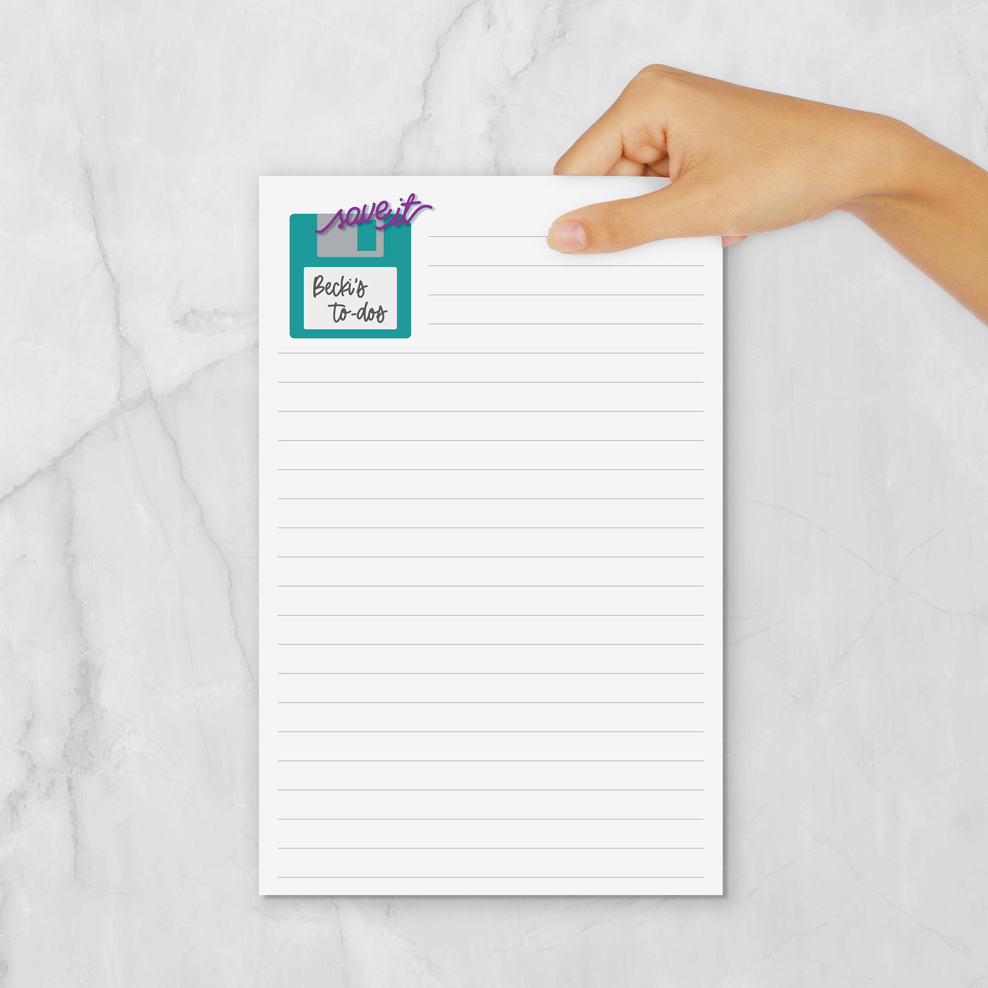 Save It Personalized Notepad - Image 3