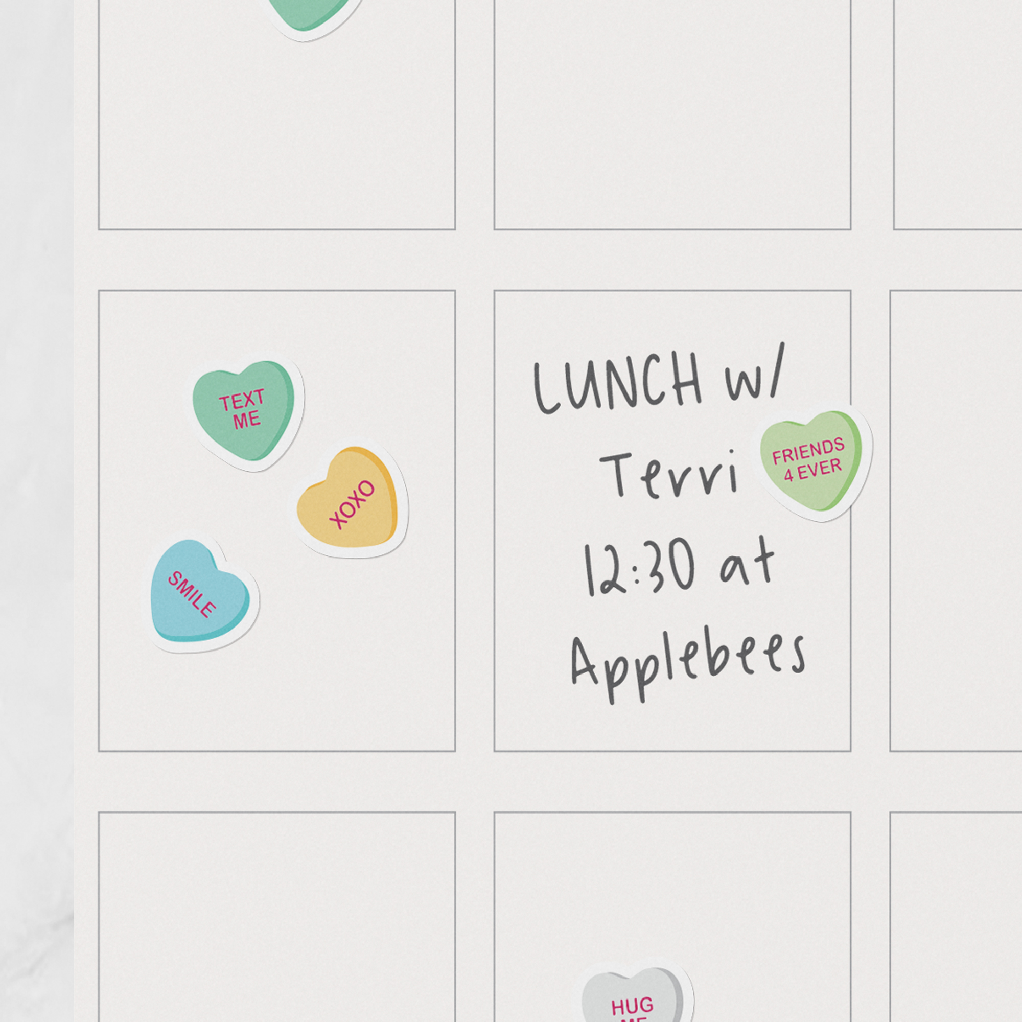 Planner Stickers - Valentine Conversation Hearts - Image 5