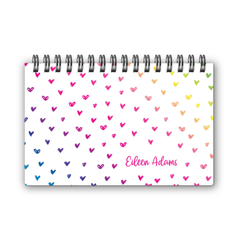 Rainbow Hearts Complete Week on 1 Page Landscape Planner