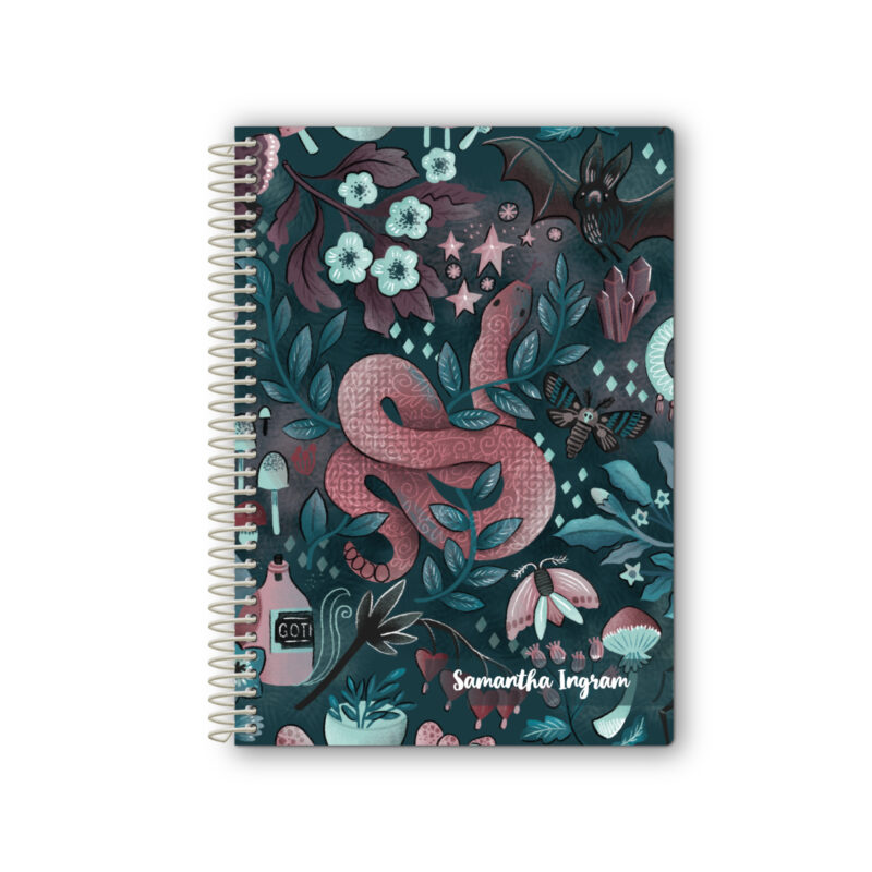 6x8 Spiral Notebook Into the Night