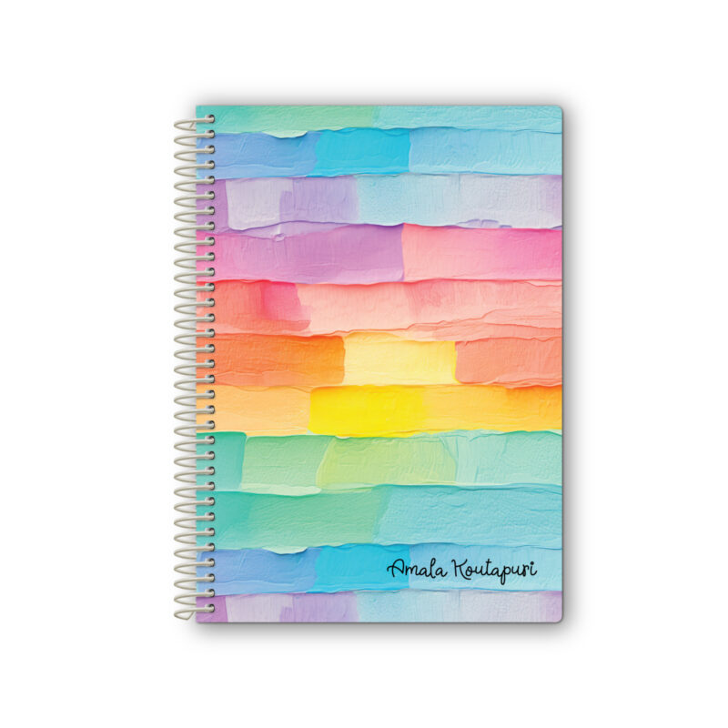 6x8 Spiral Notebook Palette Cake
