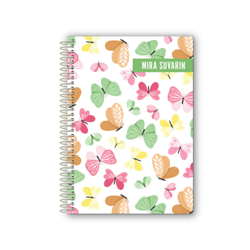 6x8 Spiral Notebook Whimsical Wings