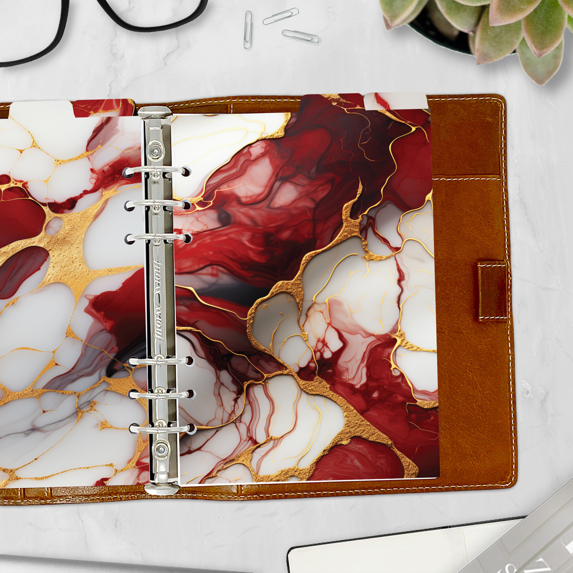 Divider & Label Set Top Tabs - Crimson Luxe - Image 5