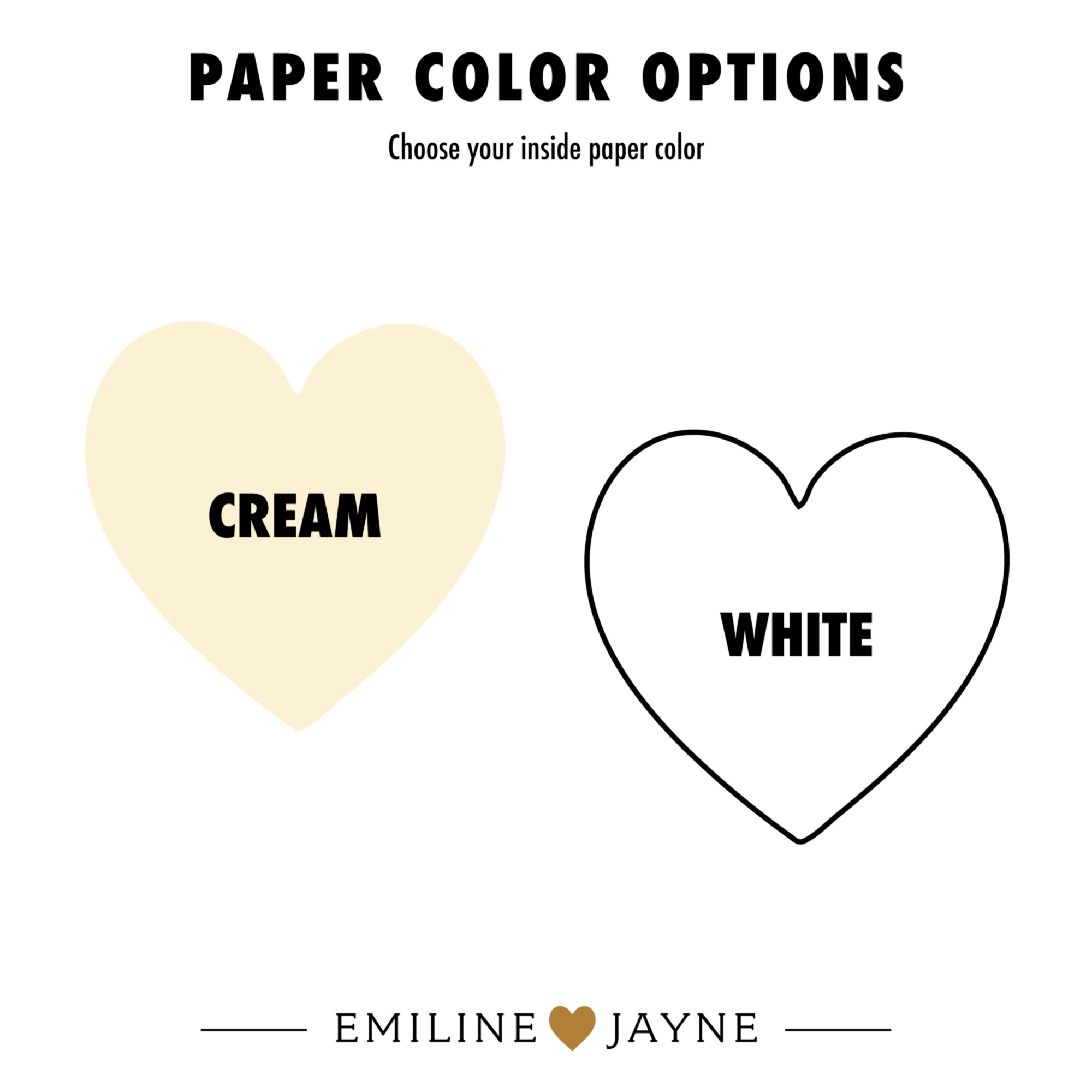 Paper color options for A5 traveler's notebook refills, showing two available inside paper colors: cream and white.